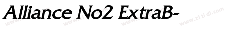 Alliance No2 ExtraB字体转换